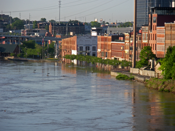 1st Avenue North & Riverfront Park from Woodland Street Bridge, May 4, 2010